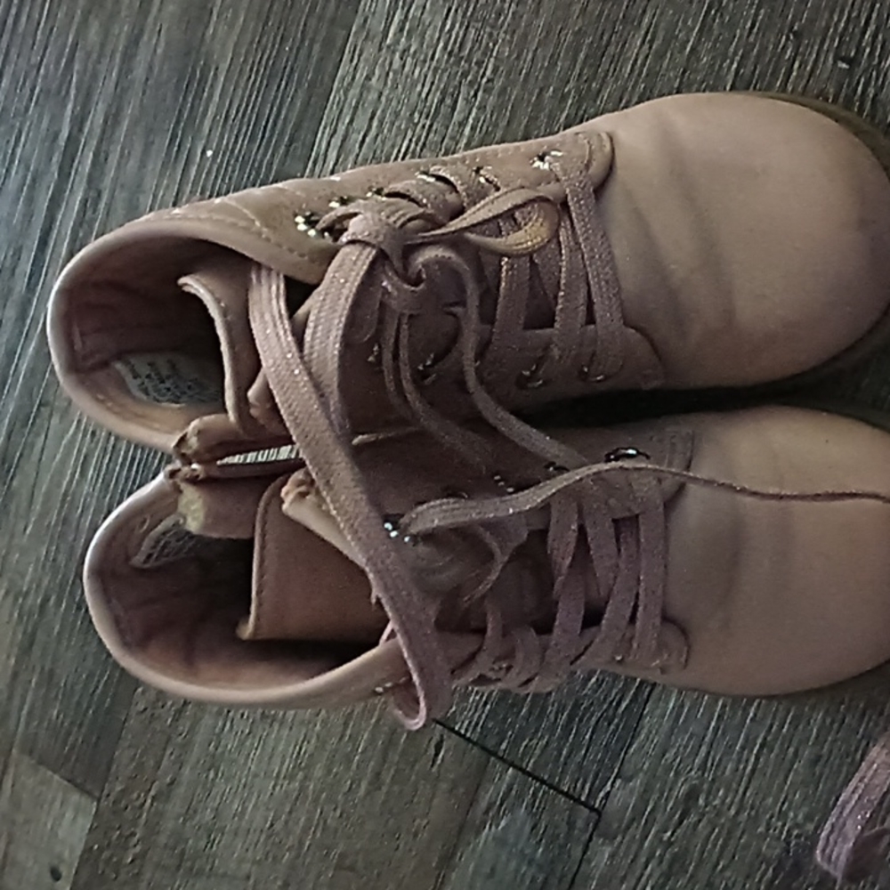 Beautiful pink girl boots